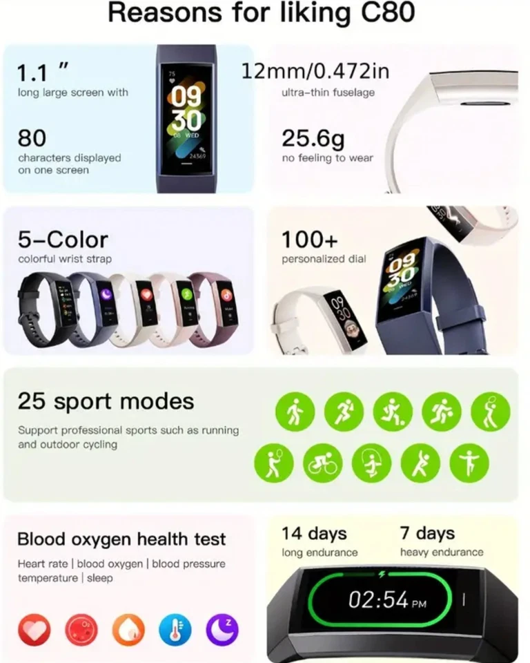 Fashionable smartwatch for women, over 12 sports modes, zinc alloy MLA-T0027C - Image 2 of 4