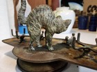 ANTIQUE Franz Bergman, A Cat, Vienna Bronze Sculpture, ca. 1900 Ink Well — photo 8
