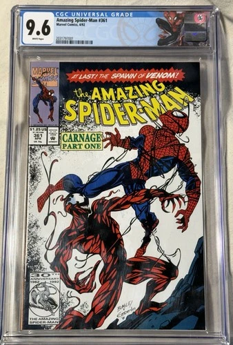Amazing Spider-Man #361  CGC 9.6 NM+  1st Full Carnage (AKA Cletus Kasady)  1992