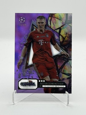 TOPPS CRYSTAL UCL 2023/24 BASTIAN SCHWEINSTEIGER /99 PURPLE BAYERN MÜNCHEN 
