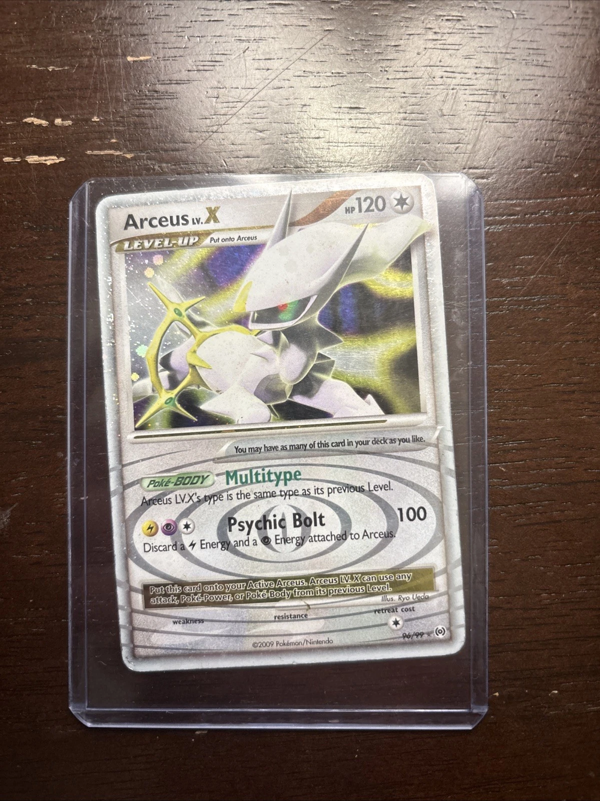 Arceus LV.X 96/99 Arceus 2009 Holo Ultra Rare Pokemon Card Normal LP Condition