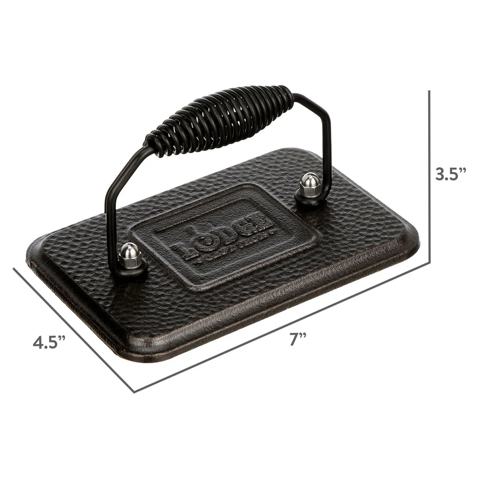 Plancha Fundida Sazonada Parrilla Prensa Utensilios de Cocina Antiadherente Alta Calor Cocina Exterior Foto 2 de 4