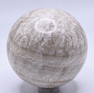 2.2'' Caramel Onyx Sphere Polished Chalcedony Quartz Crystal Mineral Ball - Peru