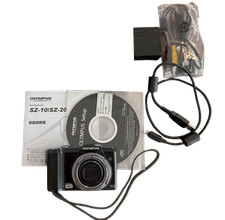 Olympus SZ-20 Black Digital Camera 16MP 12.5x Optical Zoom 24-300mm Tested Japan