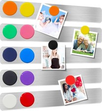 Magnetic Bulletin Strips 5PCS Self Adhesive Frameless Stainless M, Silver