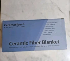 '24'' x 12" x  1'' Thick Ceramic Fiber Blanket Fireproof Insulation Baffle