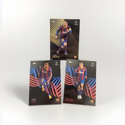 Topps UEFA Knockout 20/21 Lionel Messi, Ansu Fati, Pedri