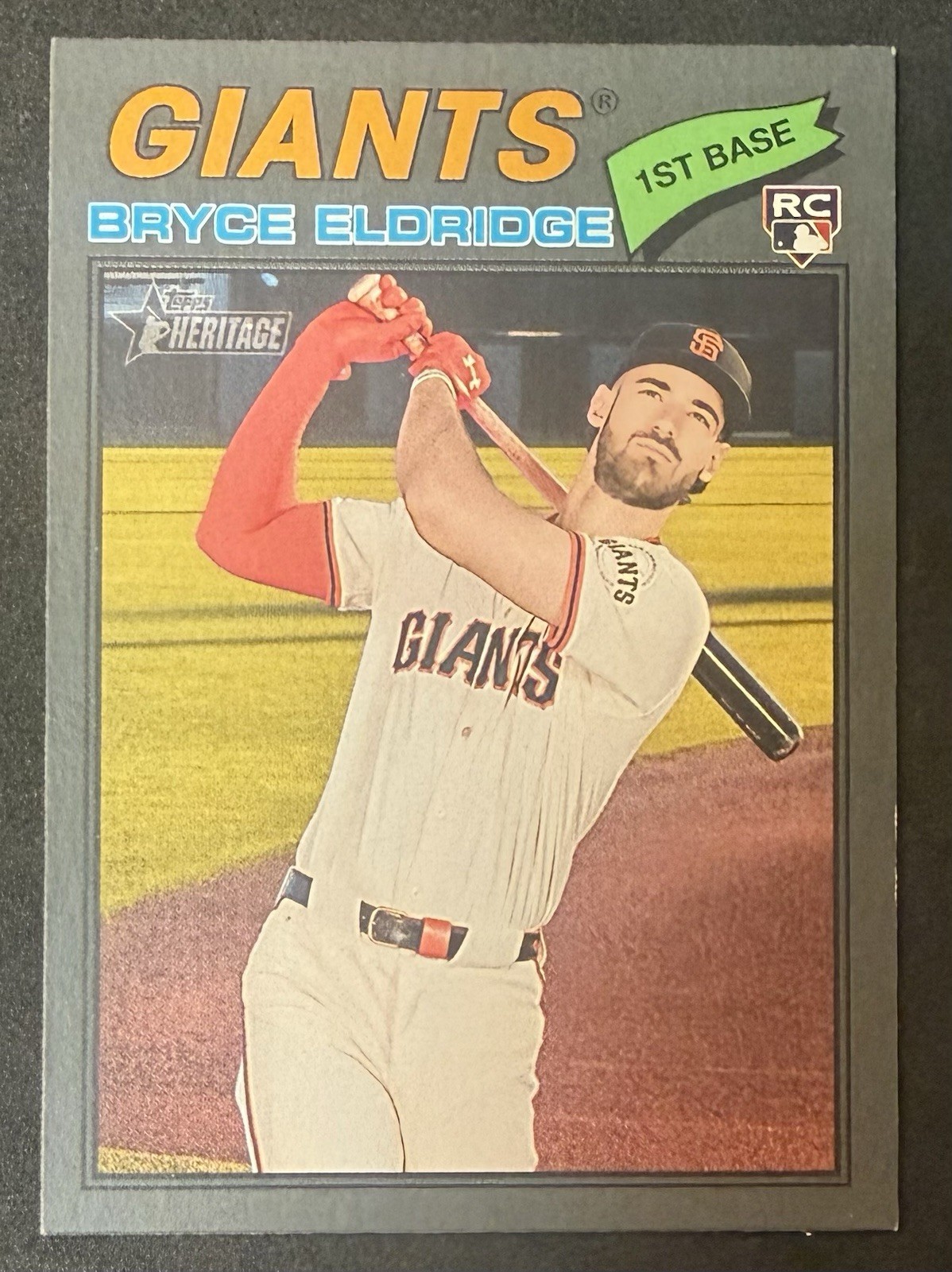 2026 Topps Heritage Bryce Eldridge RC Dark Gray Parallel #310 Giants RR2