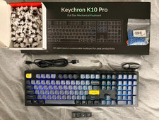 Keychron K10 Pro Hot-Swappable Wireless Mechanical Keyboard White Brown Switches