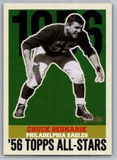 2001 Topps Heritage Football 1956 All-Stars #HA-CB Chuck Bednarik - Eagles