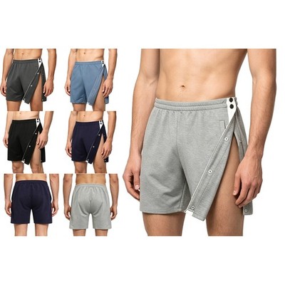 Herren Tear Away Shorts adaptive Kleidung lockere Unterhosen Kurze Sportshorts