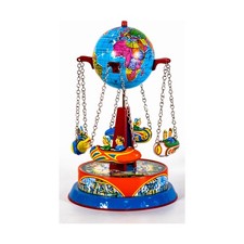 Josef Wagner Vintage Toy Reproductions Globe Carousel w/Rocket Riders EX/NM