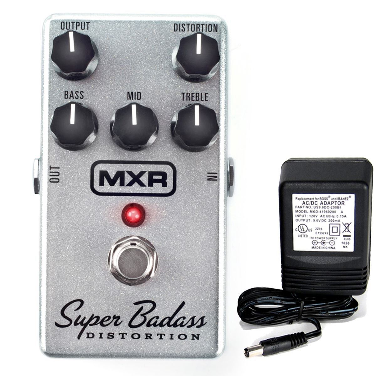 MXR M-75 Super Badass Distortion pedal w/ 9v power supply | eBay