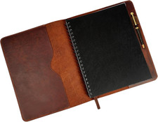 Heavy Duty Full Grain Leather Journal Cover 8.5 X 11 In. , Refillable Cahier XX