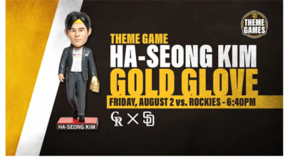 Ha Seong Kim Gold Glove Bobblehead   SD Padres 8/2/24 Theme Night Exclusive NIB