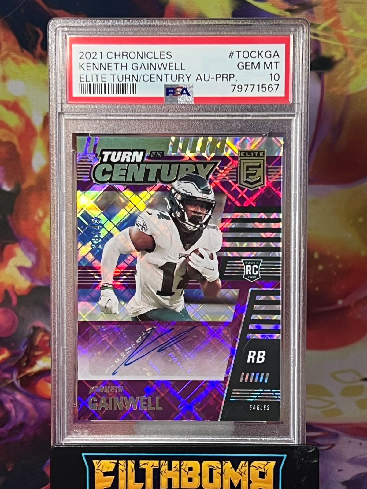 Kenneth Gainwell Panini Chronicles Elite Turn of the Century Autographs #TOCKGA Base