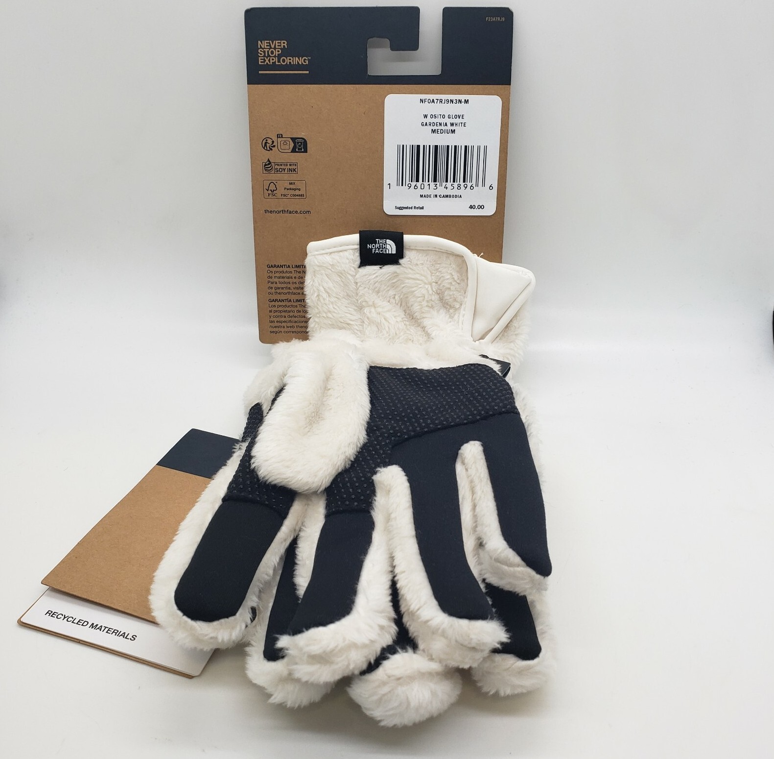 THE NORTH FACE Etip Women's Osito Gloves TNF Gardenia White Medium