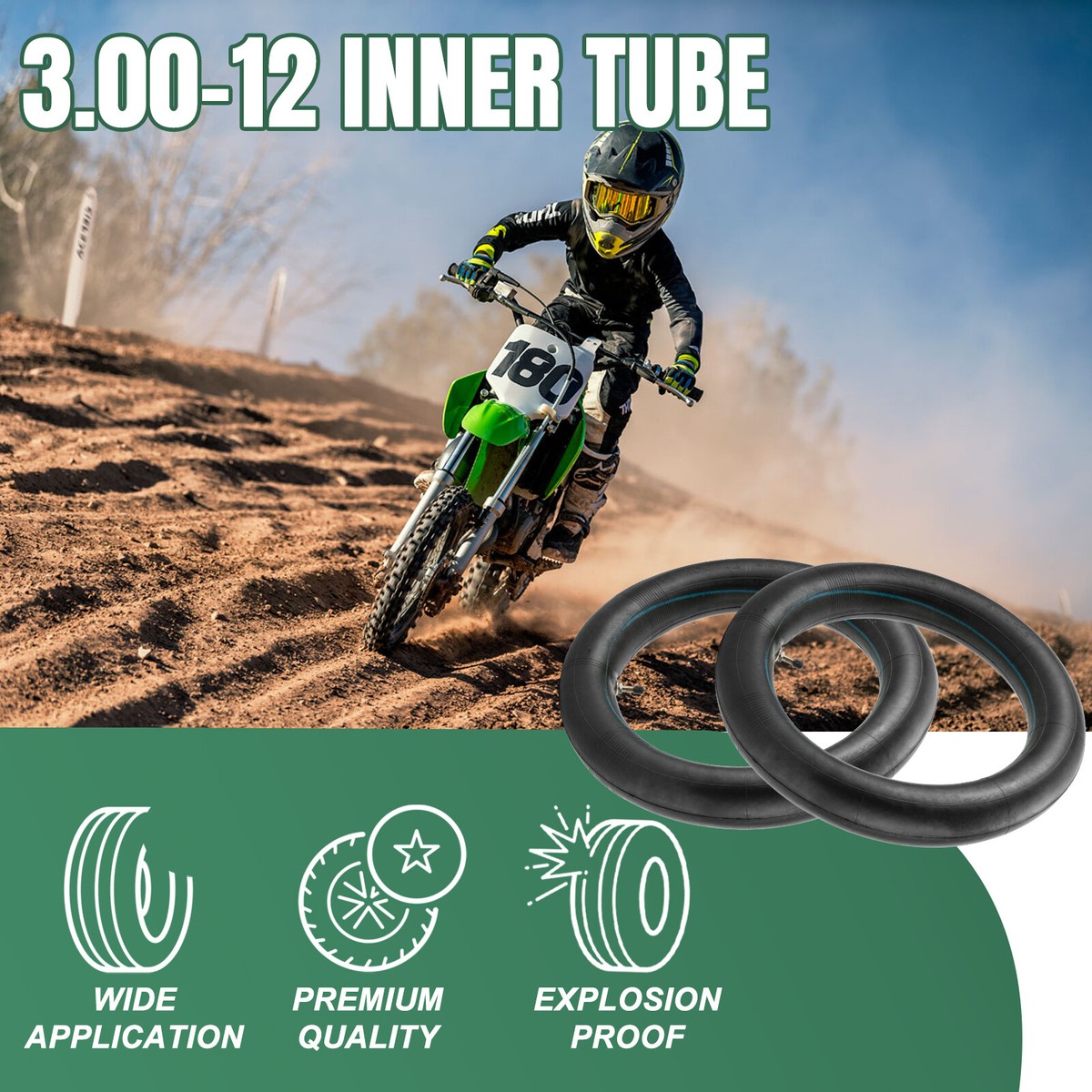 120 70 R14 110cc GREHUA 80/100-12 Inch Rear Inner