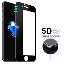 iPhone 8 PLUS/7 Plus - Protector de pantalla de vidrio templado 5D cubierta completa [cristal HD