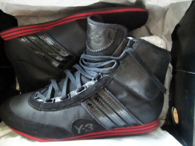 Adidas shoes Y-3  Run High YOHJI YAMAMOTO women's size 7 black NEW IN BOX
