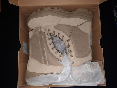 Men s Response Gear 1080 Desert Service Boots Size 11.5 Tan Suede Leather.