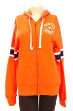 NFL Juniors Collection Denver Broncos Orange Zip Front Hoodie Women's L 11/13