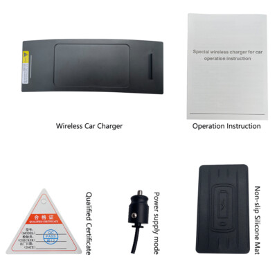 Center Console Phone Wireless Fast Charging Pad for Audi A6 C7 2012-2018