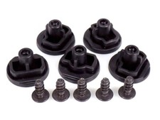 5x 30mm 3cm Blanking Plug Cover Cap Glider with Screw Black NEW