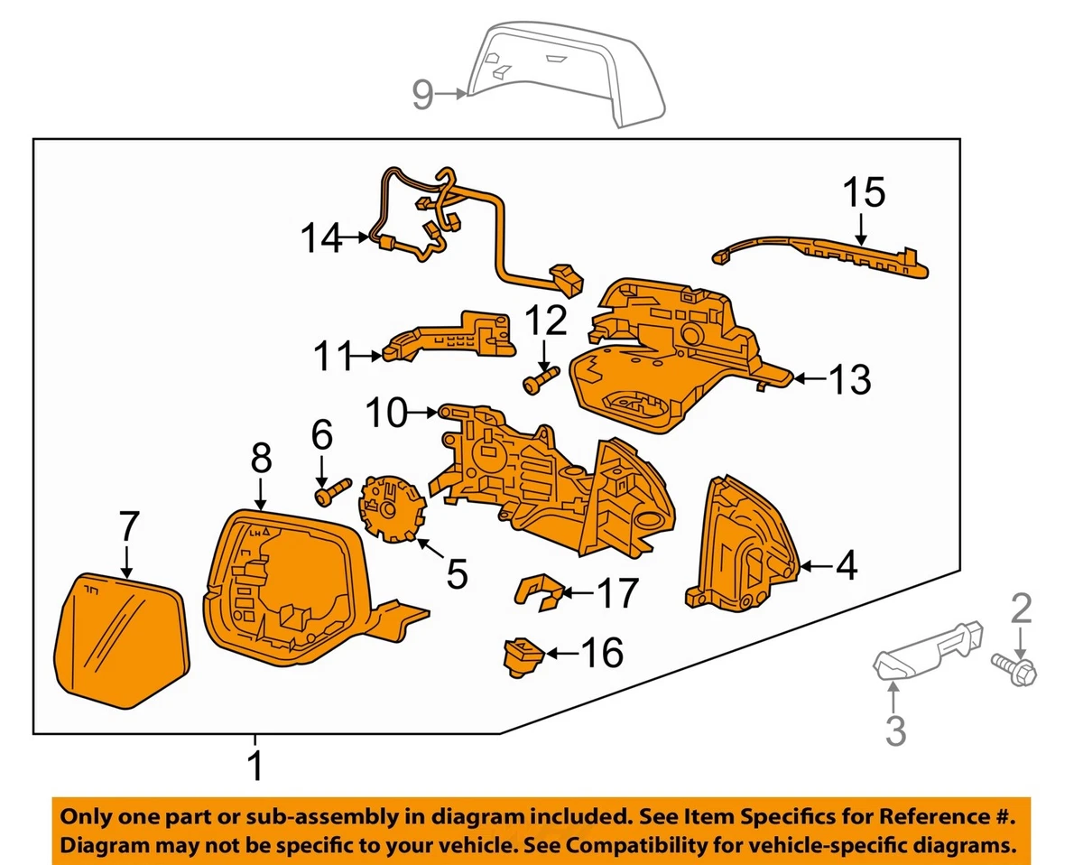 Chevrolet GM OEM Left-Mirror Assy 84498306 | eBay 