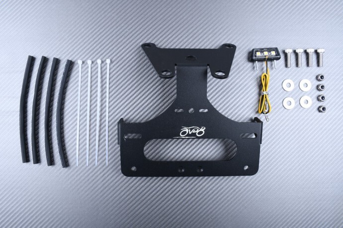 Support de plaque Ducati Streetfighter 848 avec catadioptre homologué pour SF848 2011-2015 - 2