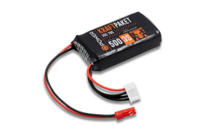 Kraftpaket 3S Lipo 500mAh 11,1V 35-70C JST BEC Stecker + XH Balancer D-Power