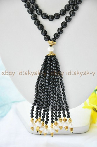 8mm Multicolor Gemstone 108 Prayer Beads 4mm Beaded Tassel Healing Necklace - Picture 11 of 41