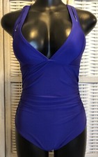 NWT Cupshe Womens One Piece Swimsuit Size Medium Blue