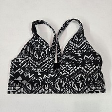 Victoria Secret Women Sports Bra Small Black Racerback Lightly Lined Pullover