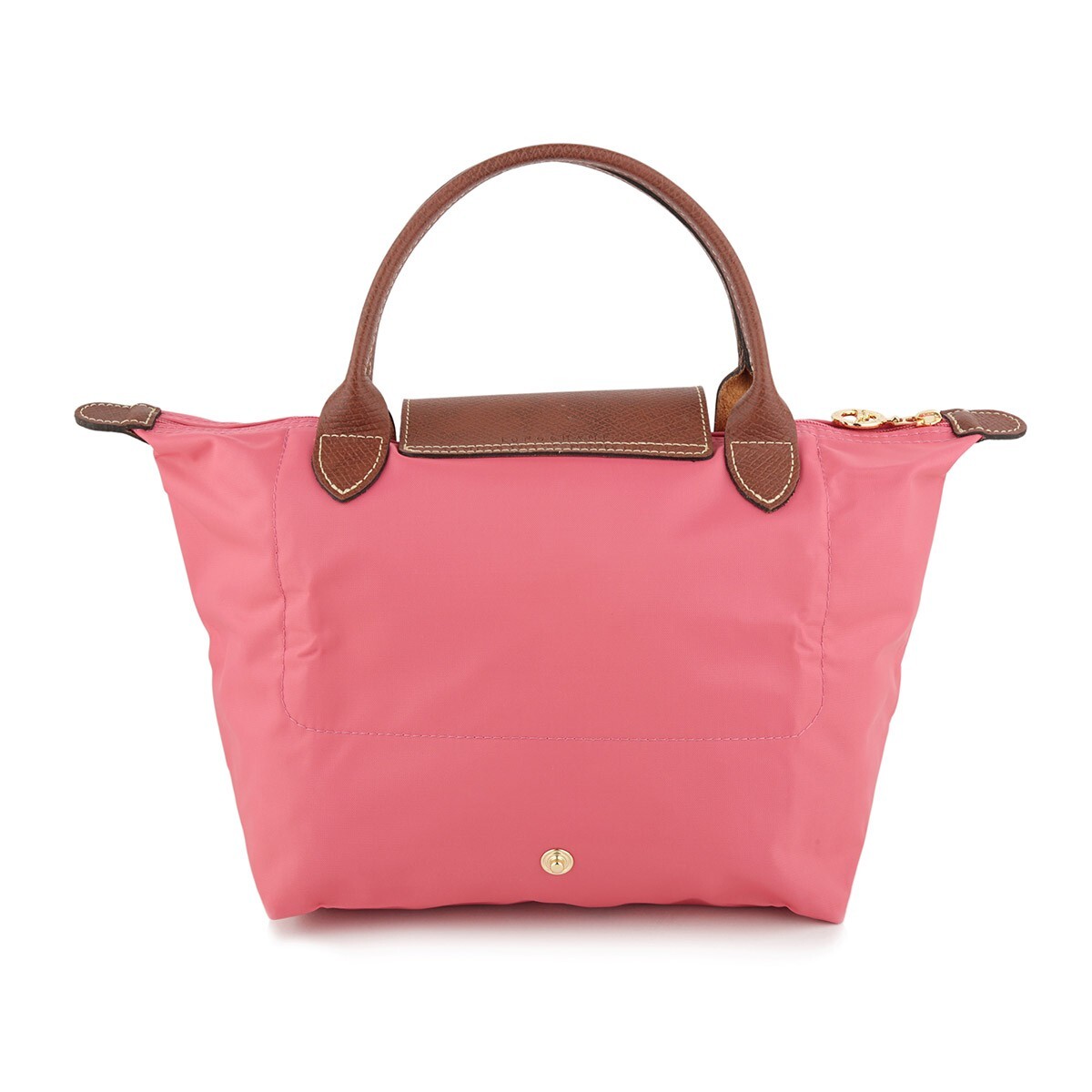 Longchamp Top Handle Bag LE PLIAGE Nylon/Leather Foldable S Size