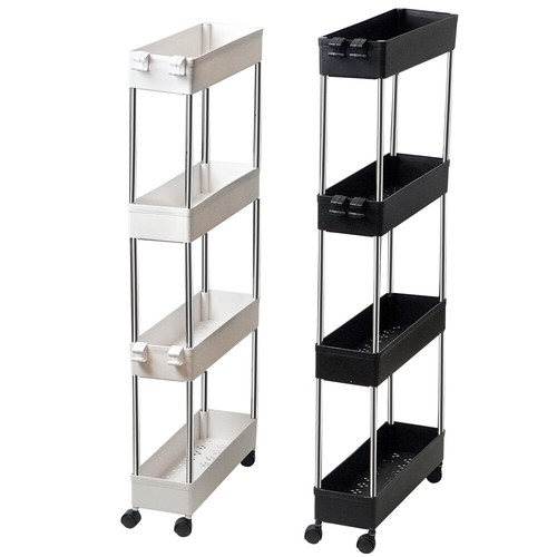 Carro Auxiliar con Ruedas Cocina Oficina Baño 4 Niveles | eBay