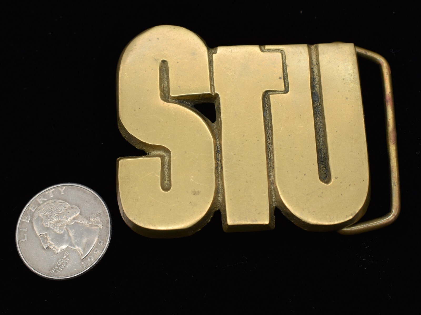 Stu Name Solid Brass Vintage Belt Buckle eBay