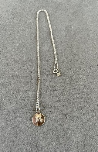 Robert Lee Morris  Sterling Silver Initial "M" Necklace - Picture 1 of 2