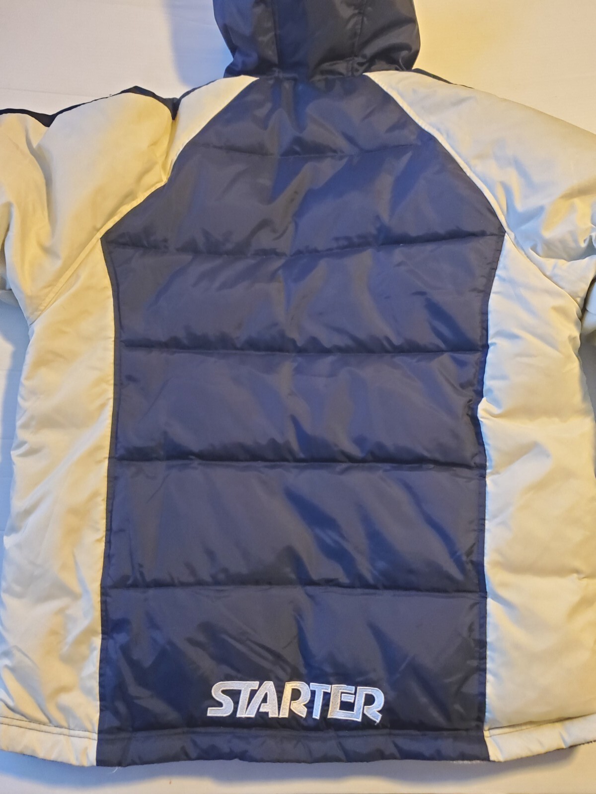 Starter Reversible Down Fill Jacket Navy Blue And… - image 17