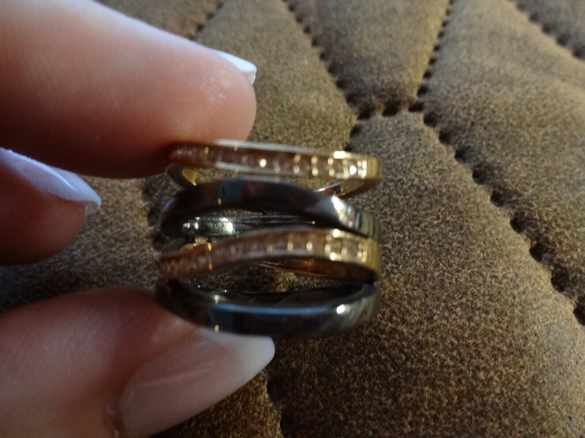 Luxus Jette Joop Ring rose gold Edelstahl 57 fach gedreht