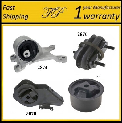 4PCS MOTOR & TRANS MOUNT FIT 1997-2001 Chevrolet Malibu 2.4L & 3.1L - Auto Trans