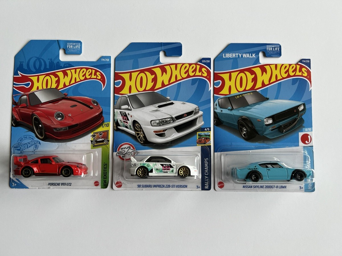 Hot Wheels Treasure Hunt 4/5 '98 Subaru Impreza 22B-STi, PORSCHE