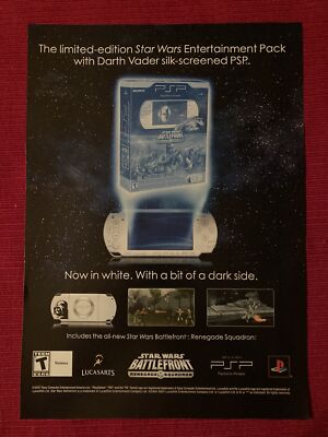 Star Wars Battlefront Renegade Squadron Xbox PlayStation 2007 Print Ad