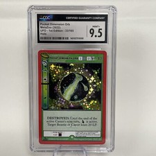 POCKET DIMENSION ORB METAZOO UFO 1ST EDITION 33/165 HOLO MINT+ CGC 9.5