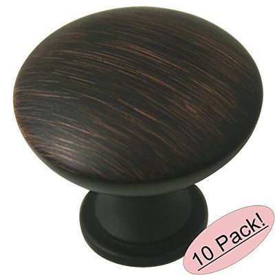 *10 Pack* Cosmas Cabinet Hardware Cabinet Oil Rubbed Bronze Round Knob #5305ORB