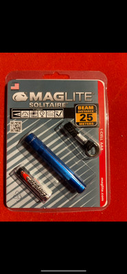 MAGLITE SOLITAIRE LED FLASHLIGHT 1 CELL AAA BLUE