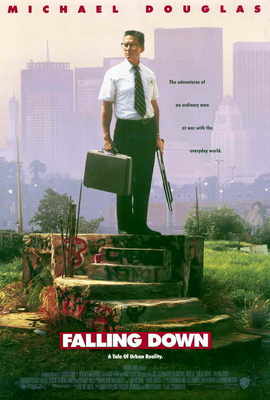 FALLING DOWN Movie POSTER 27x40 Michael Douglas Robert Duvall Barbara Hershey