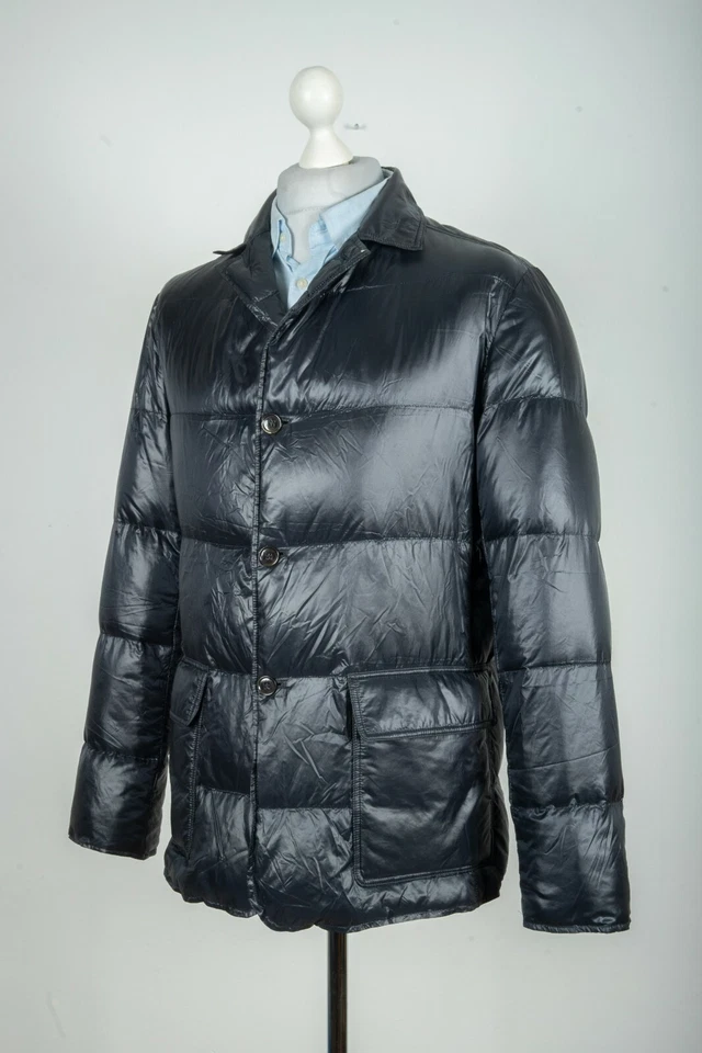 -Mens Herno Lightweight Puffer Navy Jacket Size 48 L - Image 3 of 4