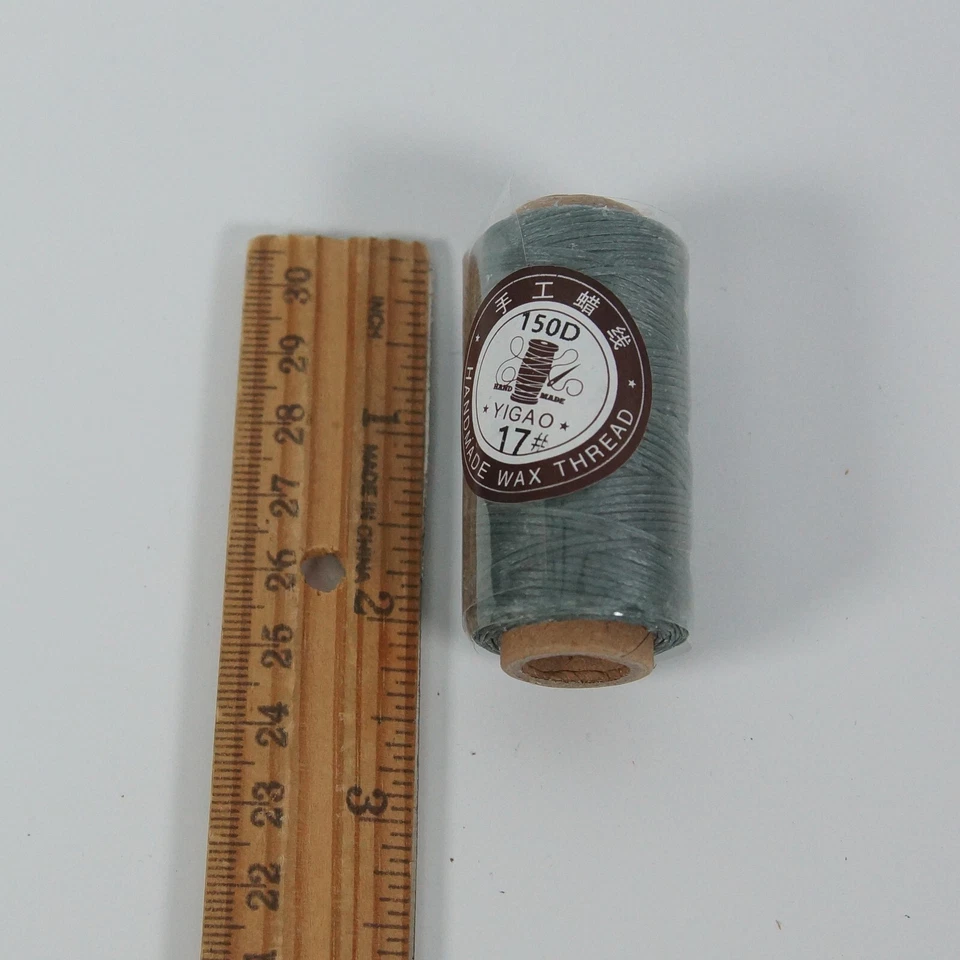 2x 50M 150D 0.8MM Leather Sewing Waxed Thread – DIY Hand Stitching Cord - Image 3 of 4