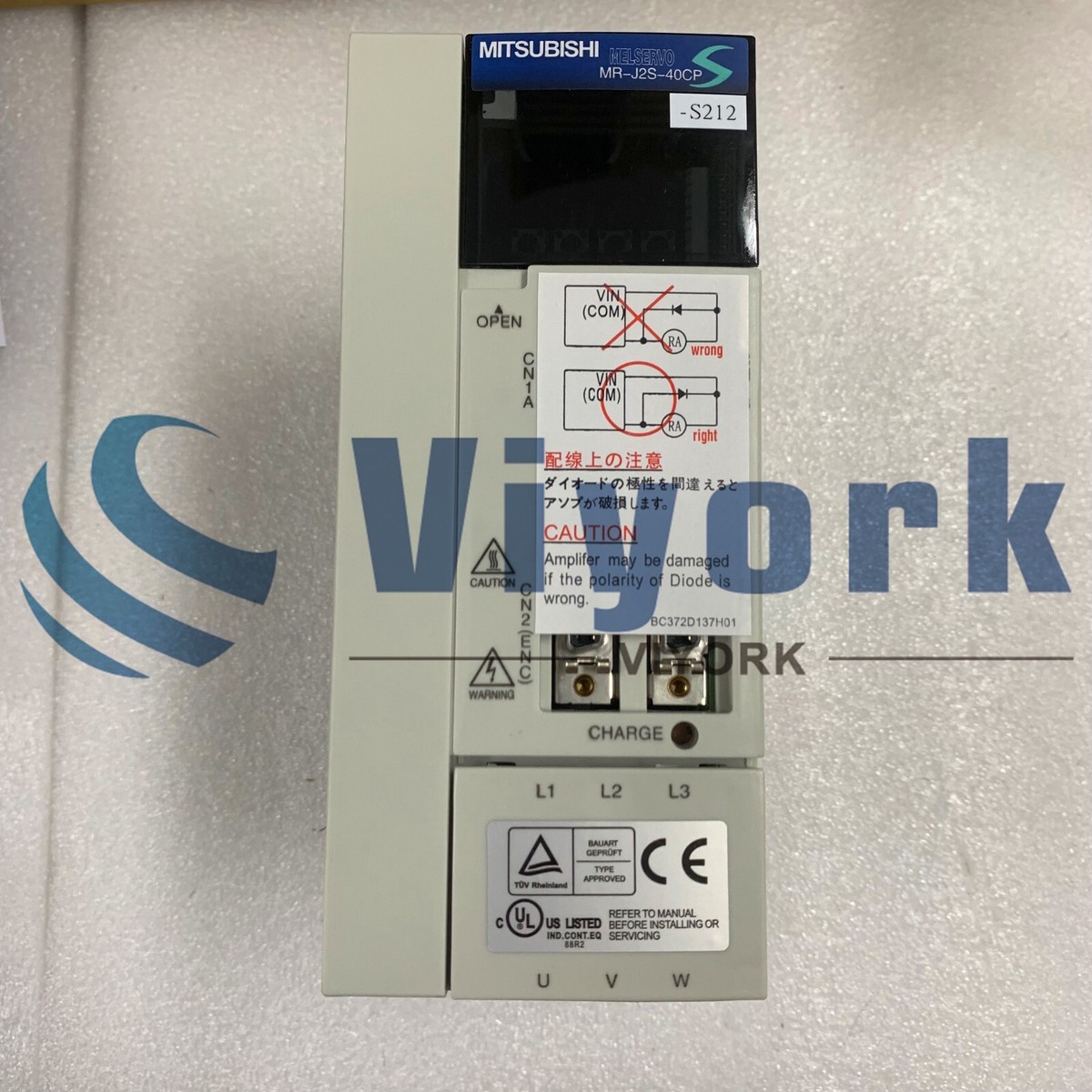MITSUBISHI MR-J2S-40B サーボドライブ 三菱 ACサーボアンプ MR-J2S-40B (電源ON累積時間55445h) | 保守